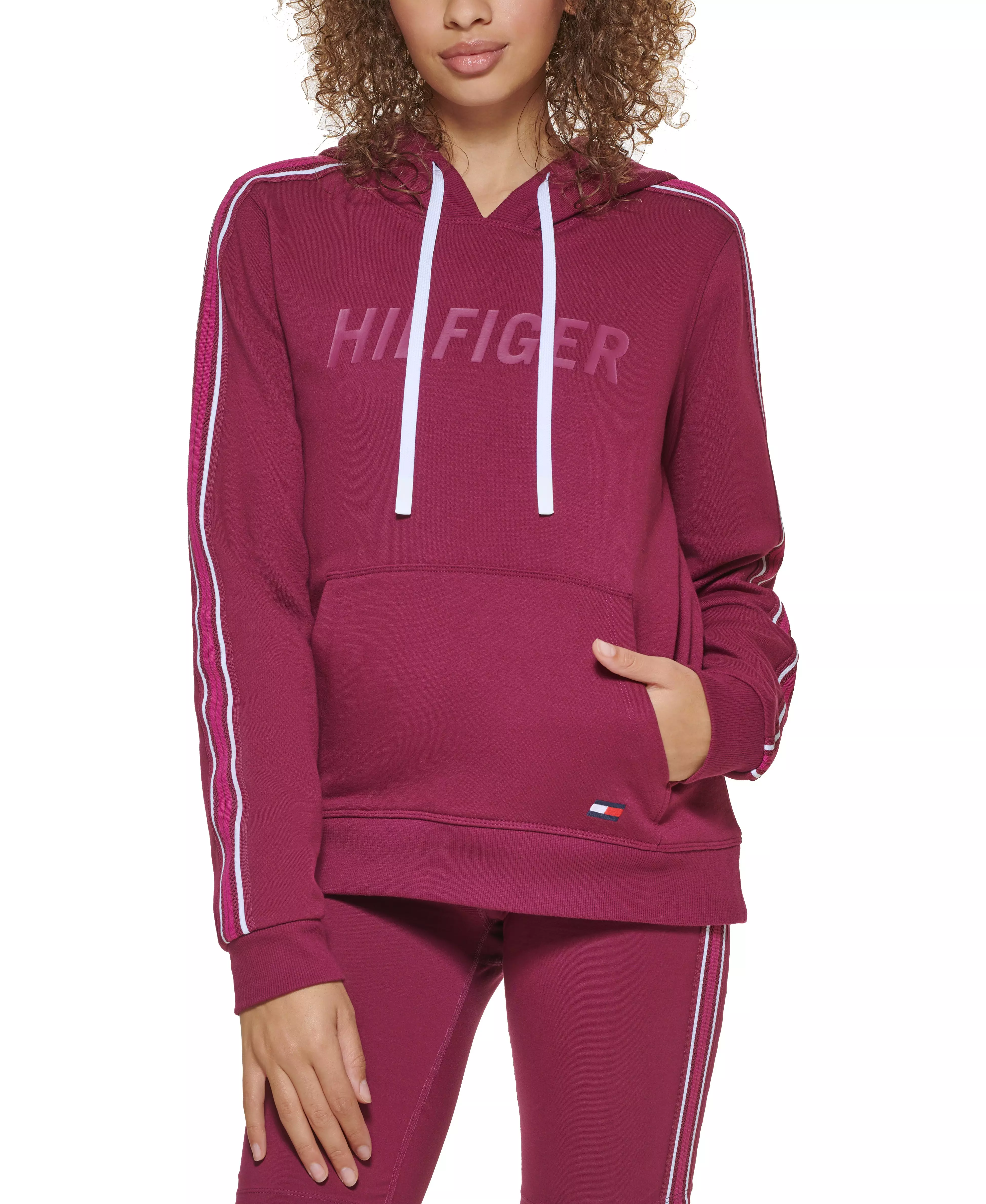 Tommy Hilfiger Women s Hi Low Hoodie Purple Hibbett City Gear